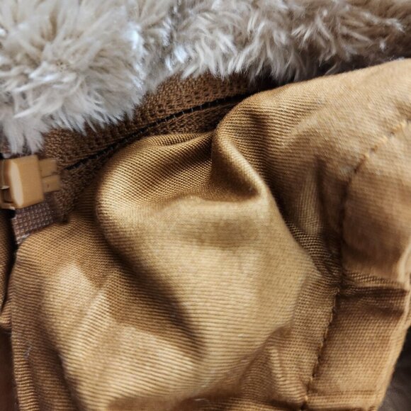 YMI Tan Parka w/ Removable Faux Fur Hood Large - Picture 10 of 14